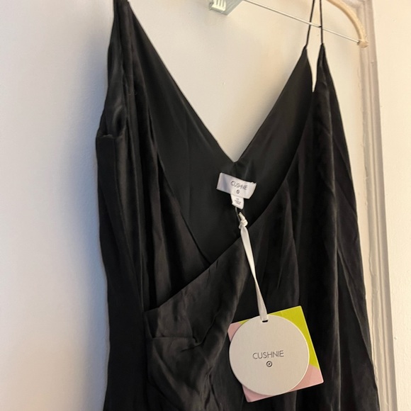 Cushnie for Target black faux wrap mini dress NWT size 12 - Picture 4 of 5